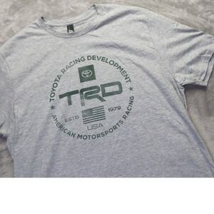 Toyota TRD Racing Development T Shirt Mens Grey Short Sleeve‎ XL Motorsports